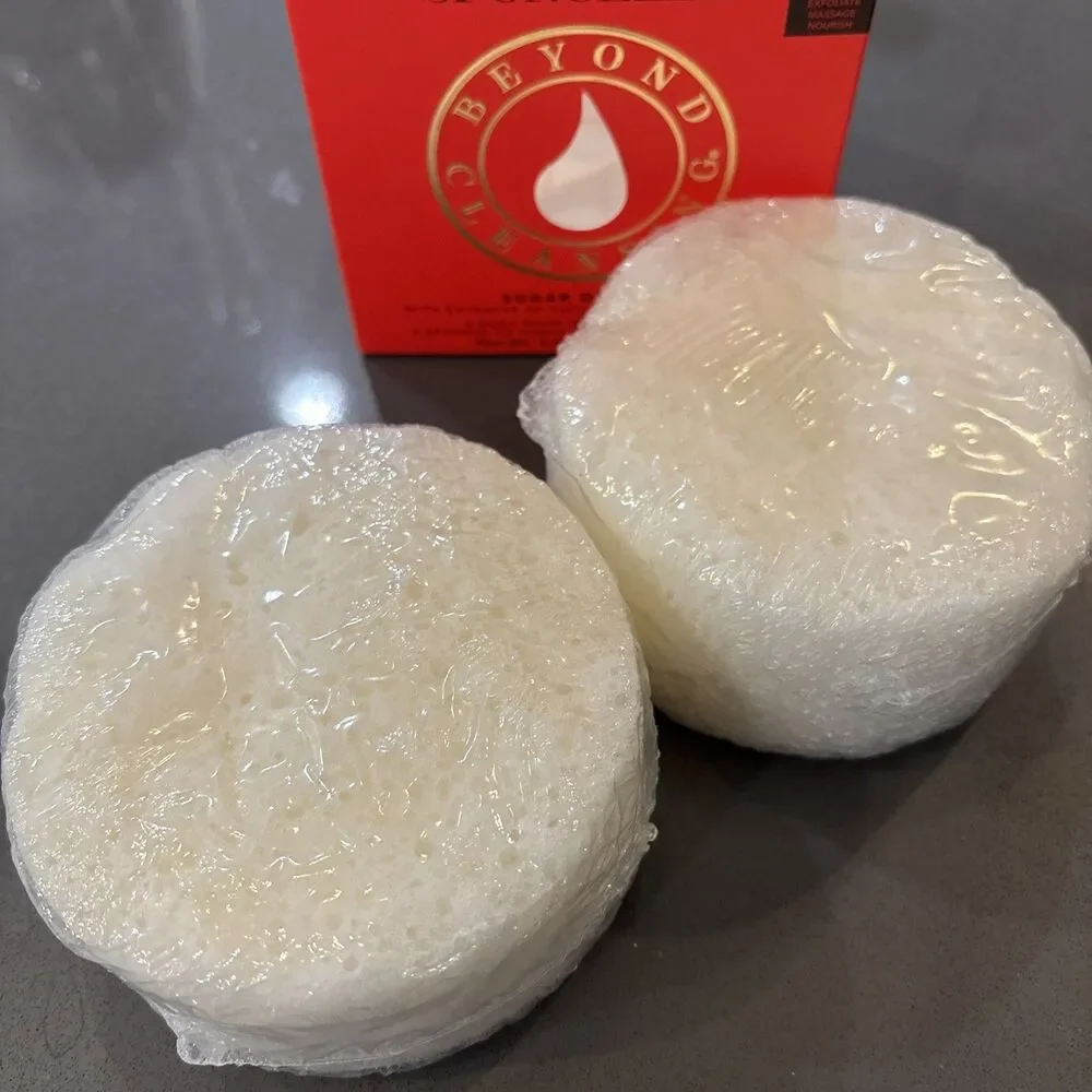 NIB| SPONGELLE Body Wash Infused Buffers Sugar Dahlia 2 Sponges 30+washes